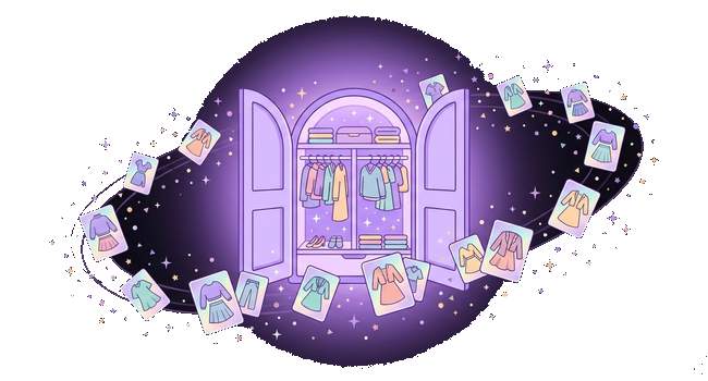 Outfitr wardrobe illustration